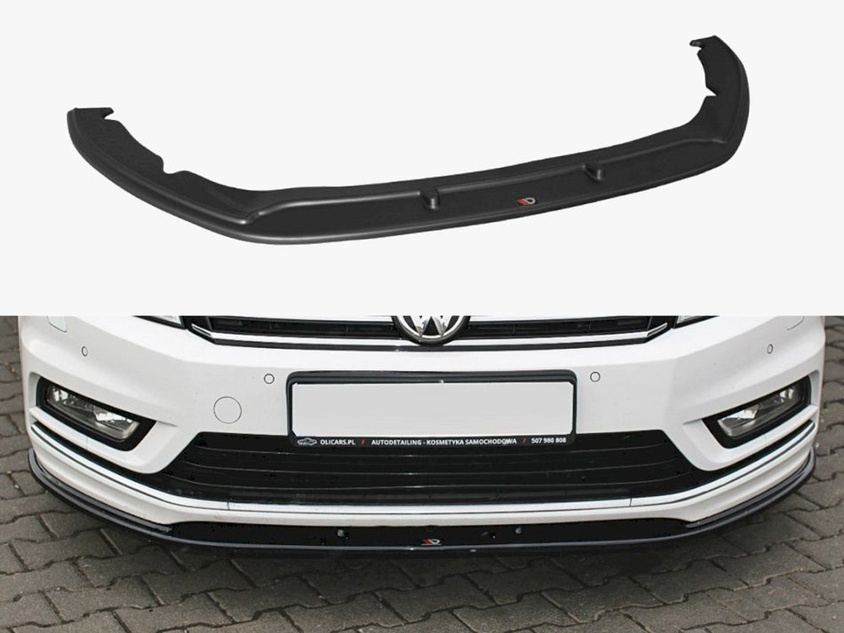 Maxton Front Splitter V.1 Volkswagen Passat R-Line B7 - Carbon Look