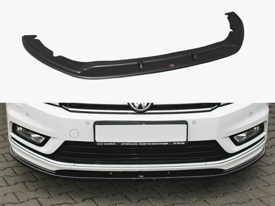 Maxton Front Splitter V.1 Volkswagen Passat R-Line B7 - Carbon Look