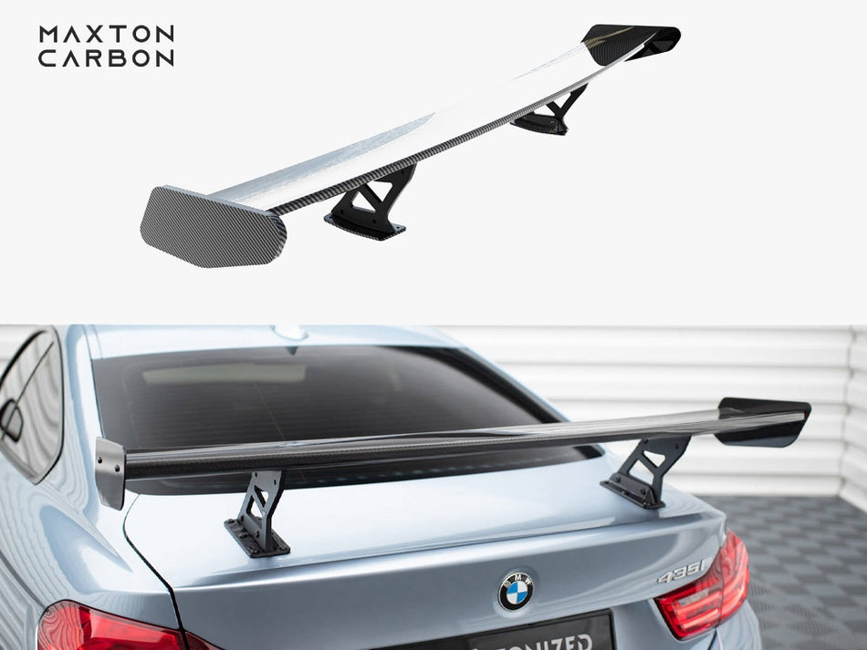 Maxton Carbon Spoiler With Internal Brackets Uprights BMW 4 F32 / 4 F32 M-Pack Coupe