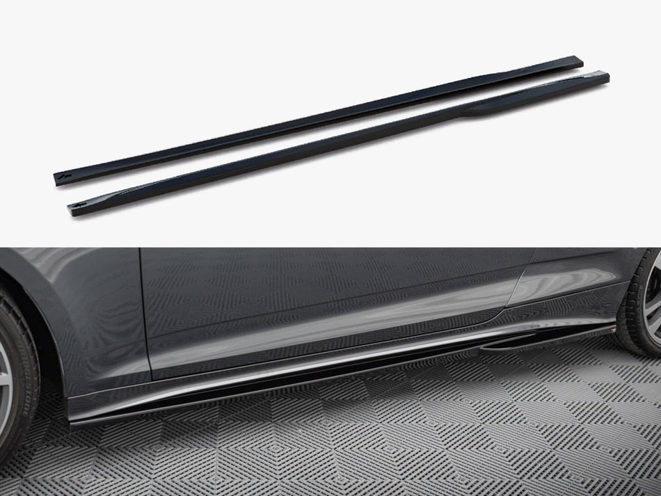 Maxton Side Skirts Diffusers Audi S5 Coupe / A5 S-Line Coupe F5 Facelift