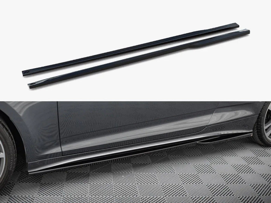 Maxton Side Skirts Diffusers Audi S5 Coupe / A5 S-Line Coupe F5 Facelift
