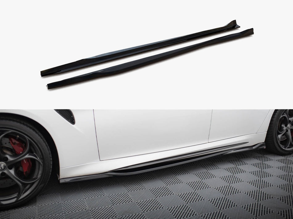 Maxton Side Skirts Diffusers Alfa Romeo Giulia Quadrifoglio