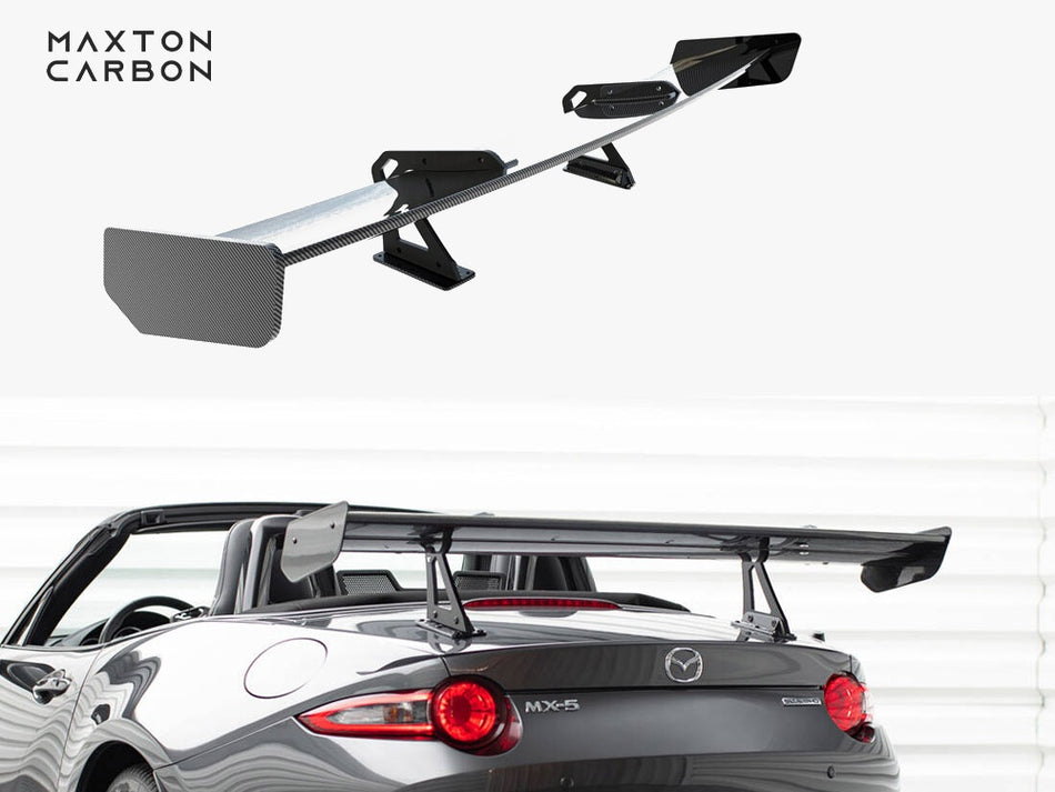 Maxton Carbon Spoiler With Upper Swan Mounting Mazda MX-5 ND (Mk4)