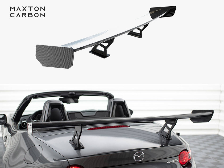 Maxton Carbon Spoiler With Internal Brackets Uprights Mazda MX-5 ND (Mk4)