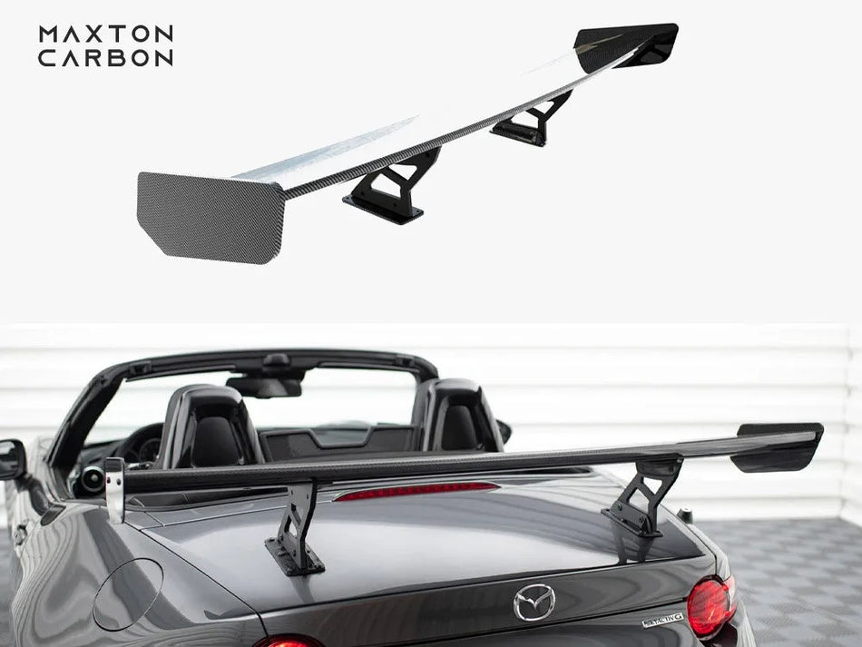 Maxton Carbon Spoiler With Internal Brackets Uprights Mazda MX-5 ND (Mk4)