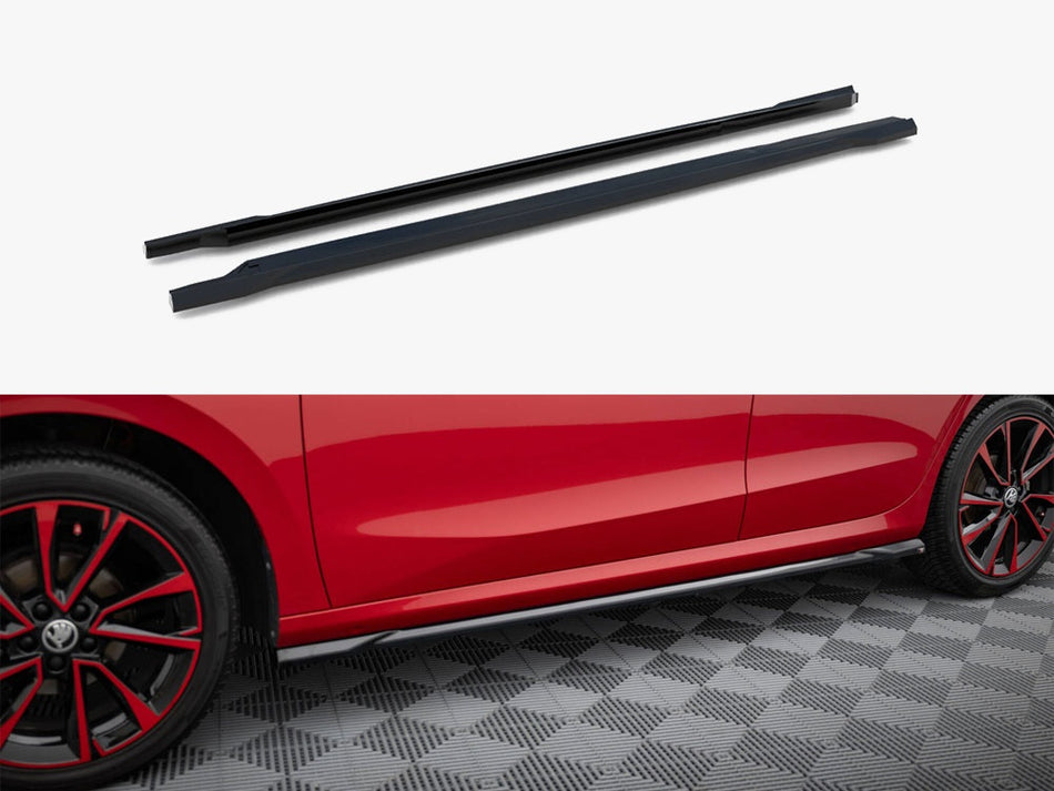 Maxton Side Skirts Diffusers Skoda Fabia Mk4