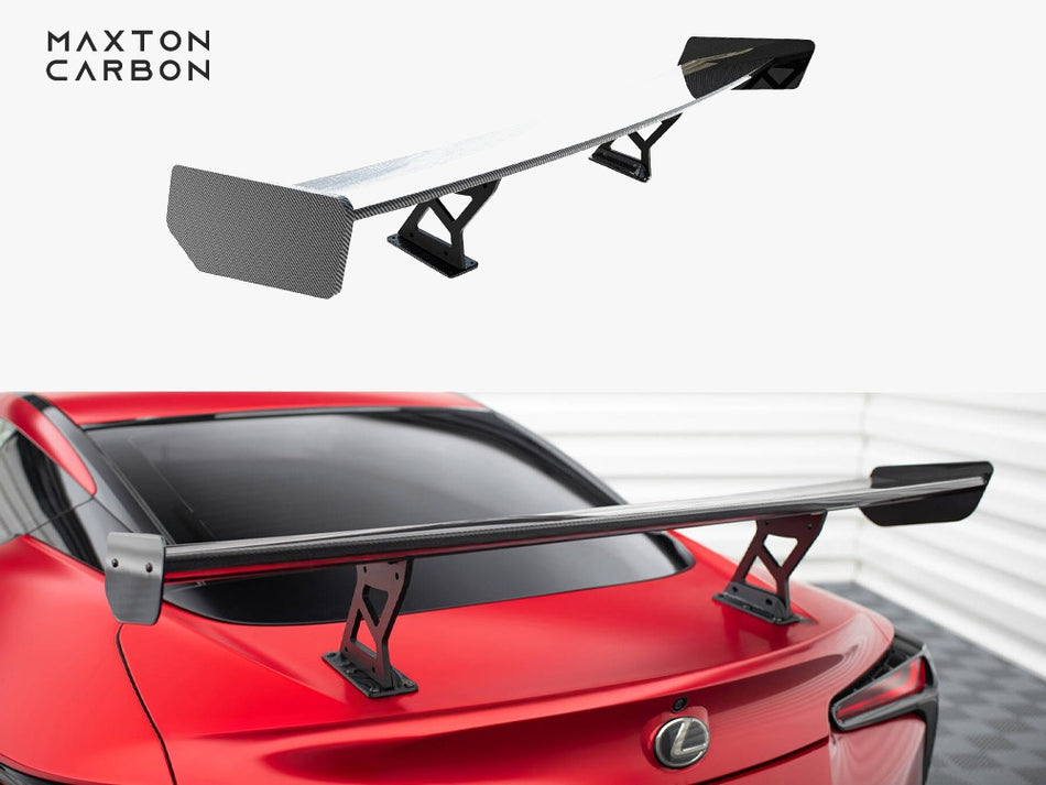 Maxton Carbon Spoiler With Internal Brackets Uprights Lexus LC