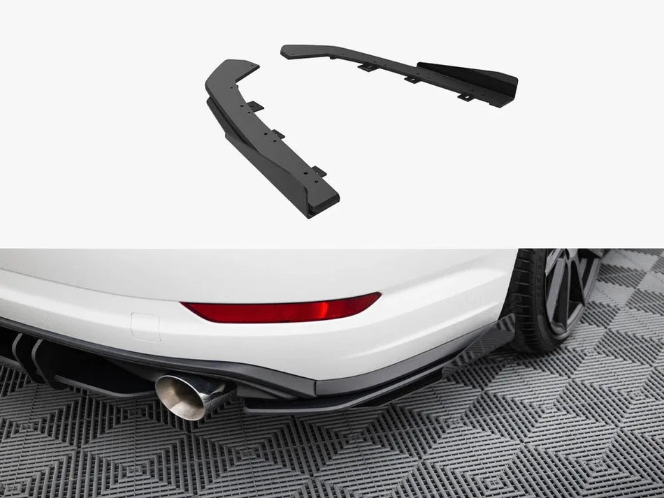 Maxton Street Pro Rear Side Splitters + Flaps Volkswagen Jetta GLI Mk7
