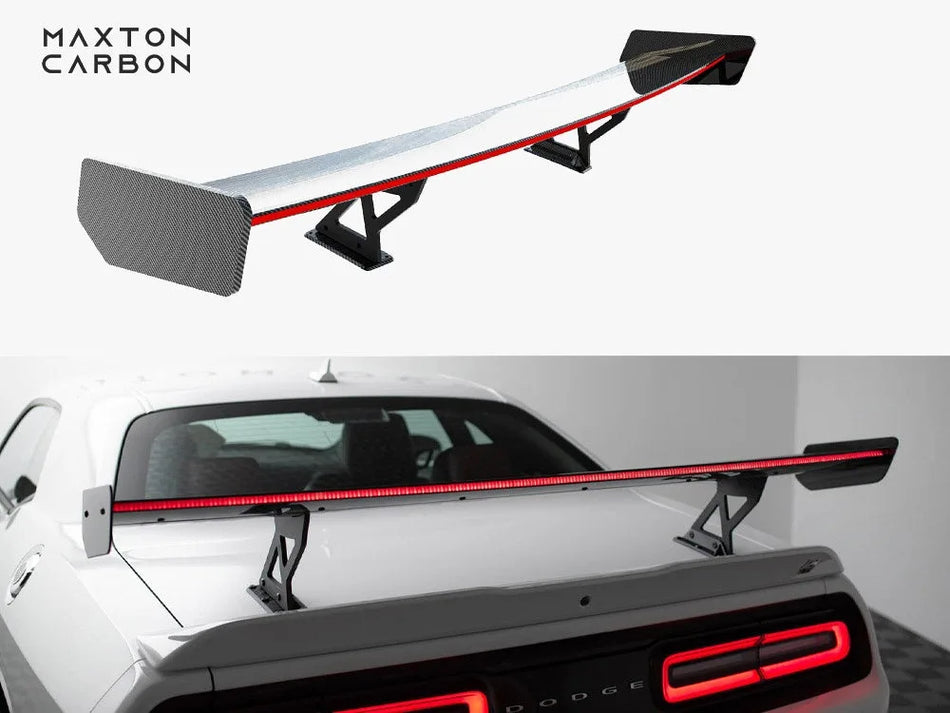 Maxton Carbon Spoiler + LED Dodge Challenger Mk3