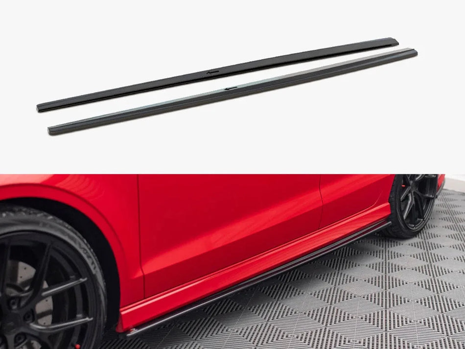 Maxton Side Skirts Diffusers V.1 Audi S3 / A3 S-Line 8V / 8V FL Sedan (2013-2020)