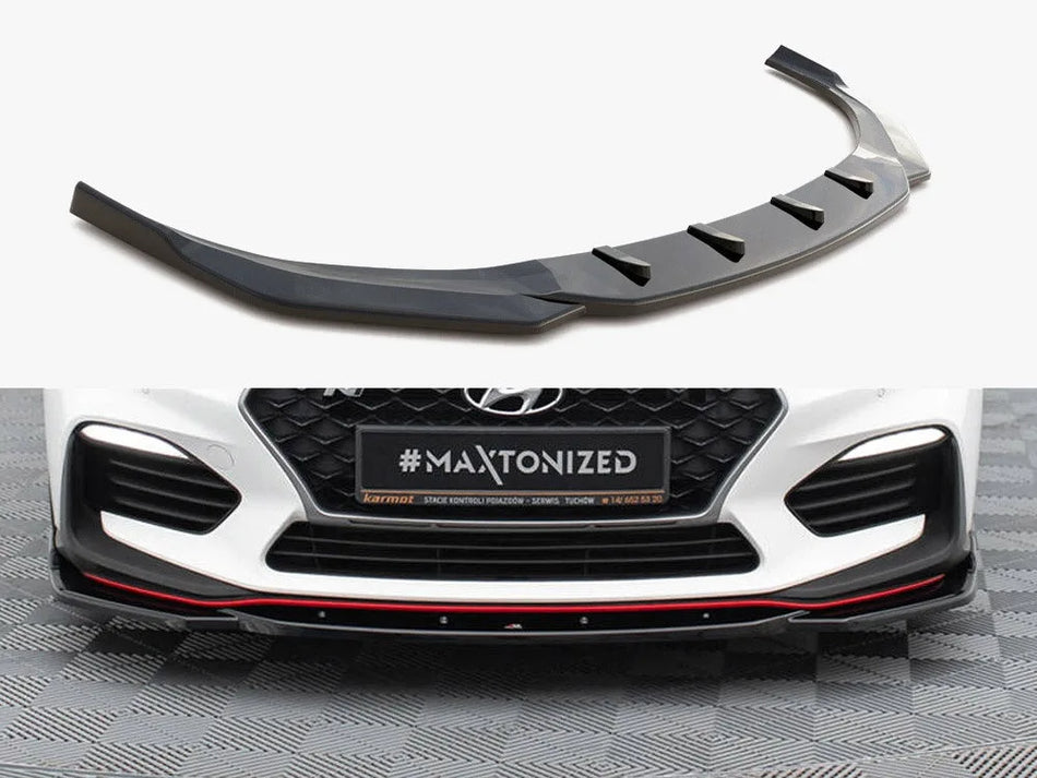 Maxton Front Splitter V.4 Hyundai I30 N Mk3 Hatchback / Fastback
