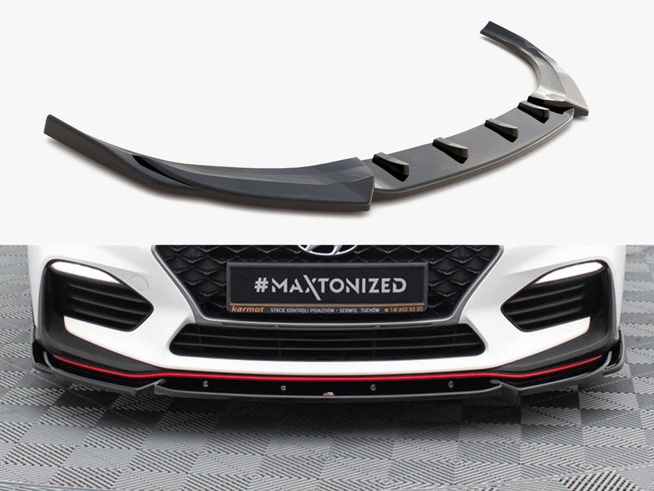 Maxton Front Splitter V.5 Hyundai I30 N Mk3 Hatchback / Fastback