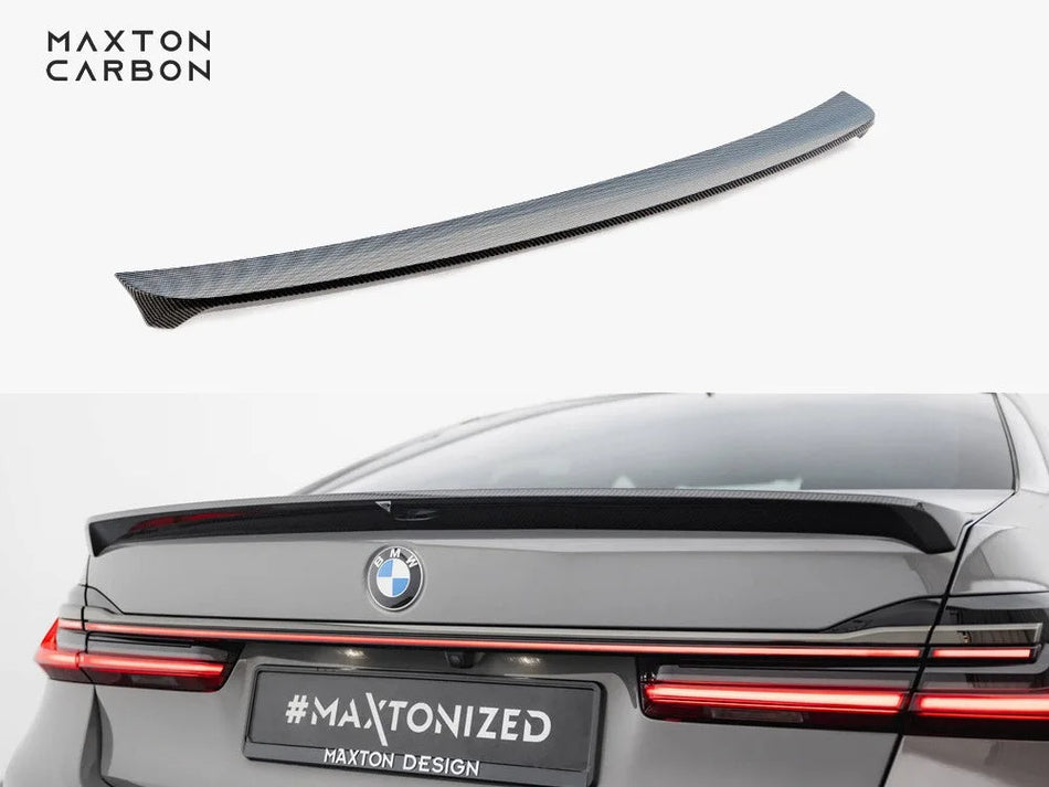 Maxton Prepreg Carbon Fiber Tailgate Spoiler BMW 7 G11 / G11 Facelift