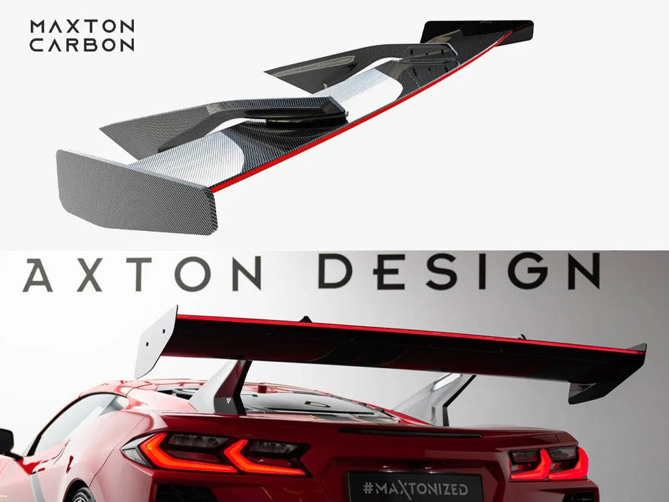 Maxton Carbon Spoiler + LED Chevrolet Corvette C8