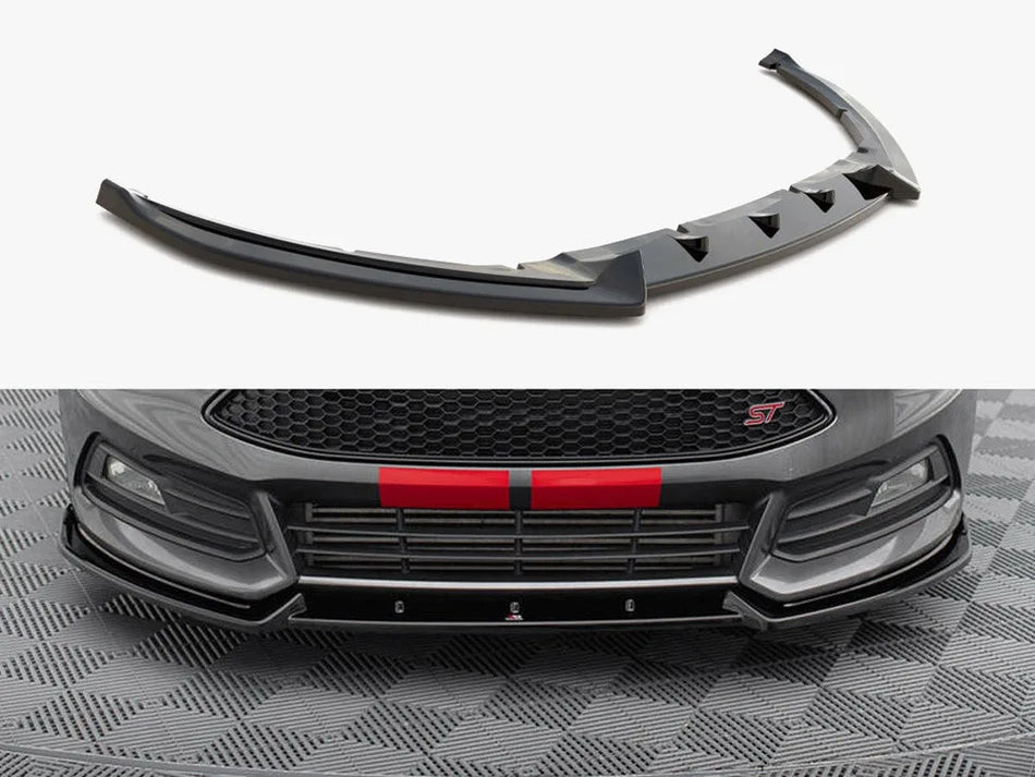 Maxton Front Splitter V.4 Ford Focus ST Mk3 FL