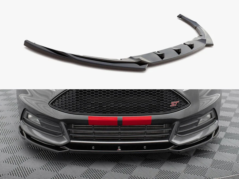Maxton Front Splitter V.5 Ford Focus ST Mk3 Facelift
