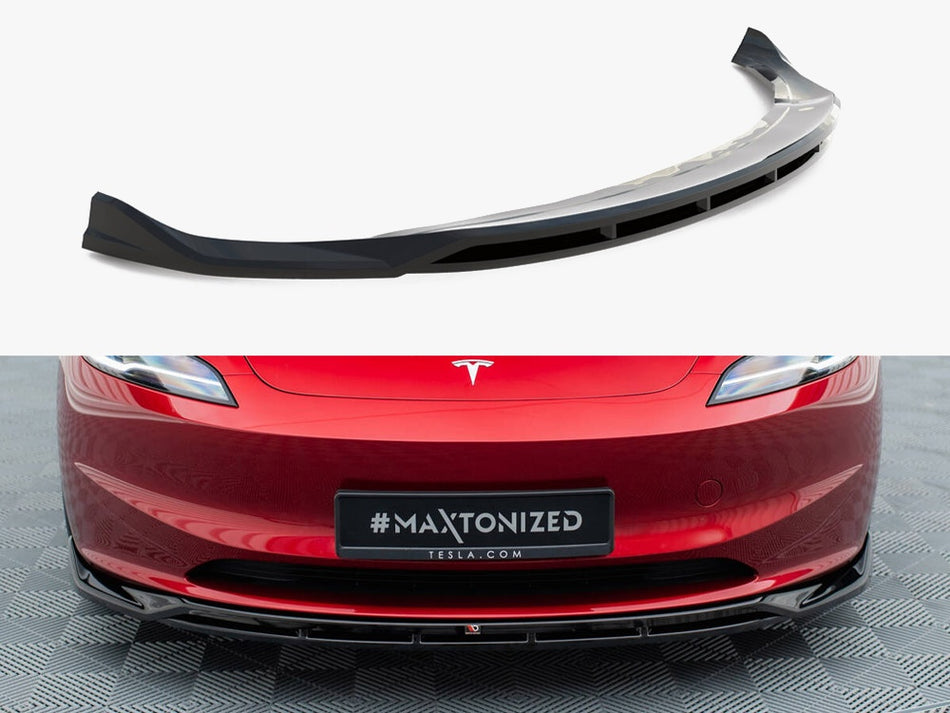 Maxton Front Splitter V.1 Tesla Model 3 FL Project Highland