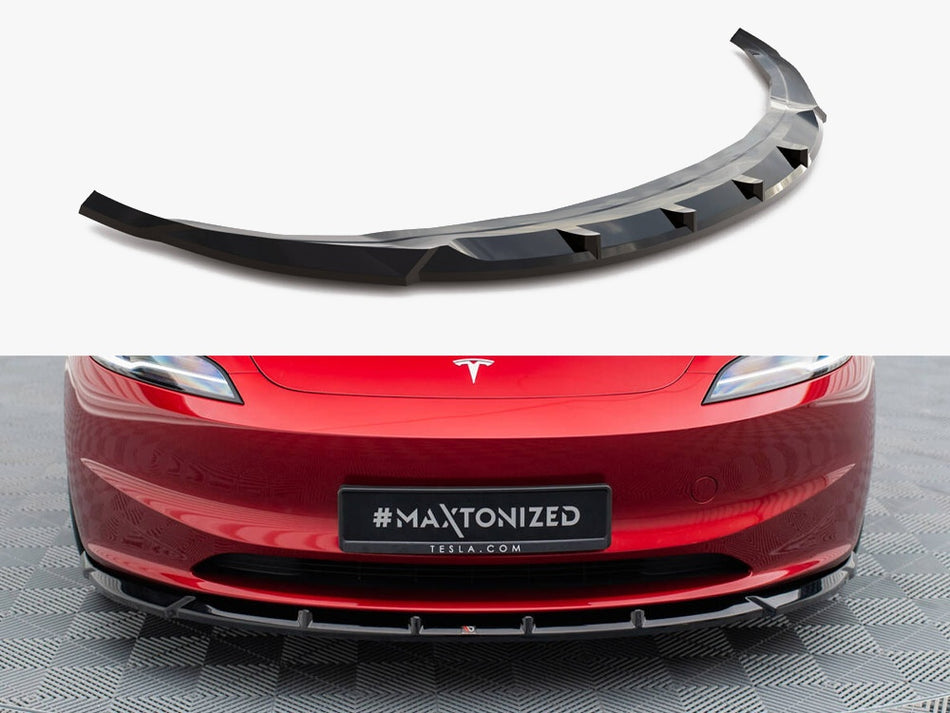 Maxton Front Splitter V.2 Tesla Model 3 FL Project Highland