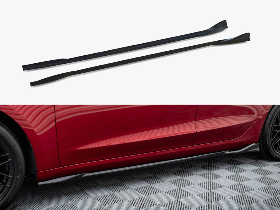 Maxton Side Skirts Diffusers V.1 Tesla Model 3 Mk1 / Mk1 Facelift