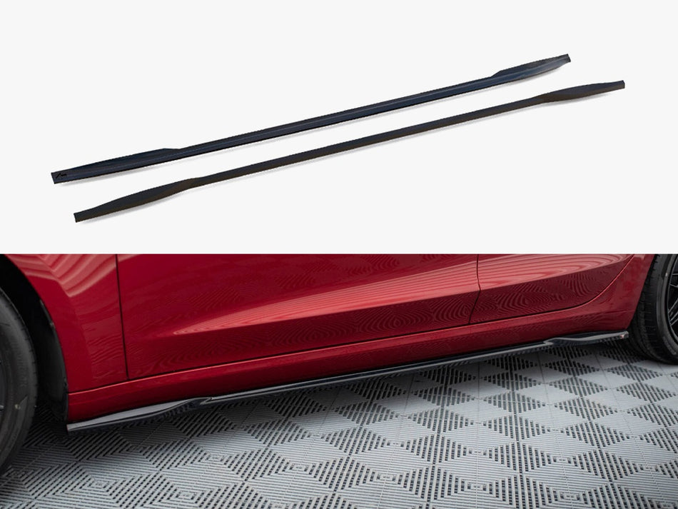 Maxton Side Skirts Diffusers V.2 Tesla Model 3 Mk1 / Mk1 Facelift
