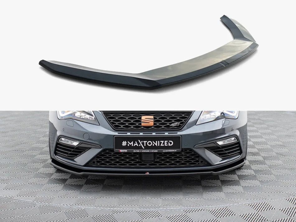 Maxton Front Splitter V.2 Seat Leon Cupra / FR Mk3 FL