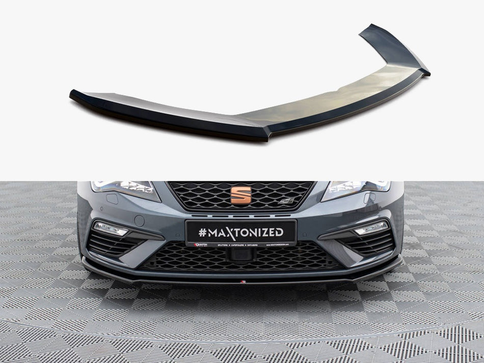 Maxton Front Splitter V.4 Seat Leon Cupra / FR Mk3 FL