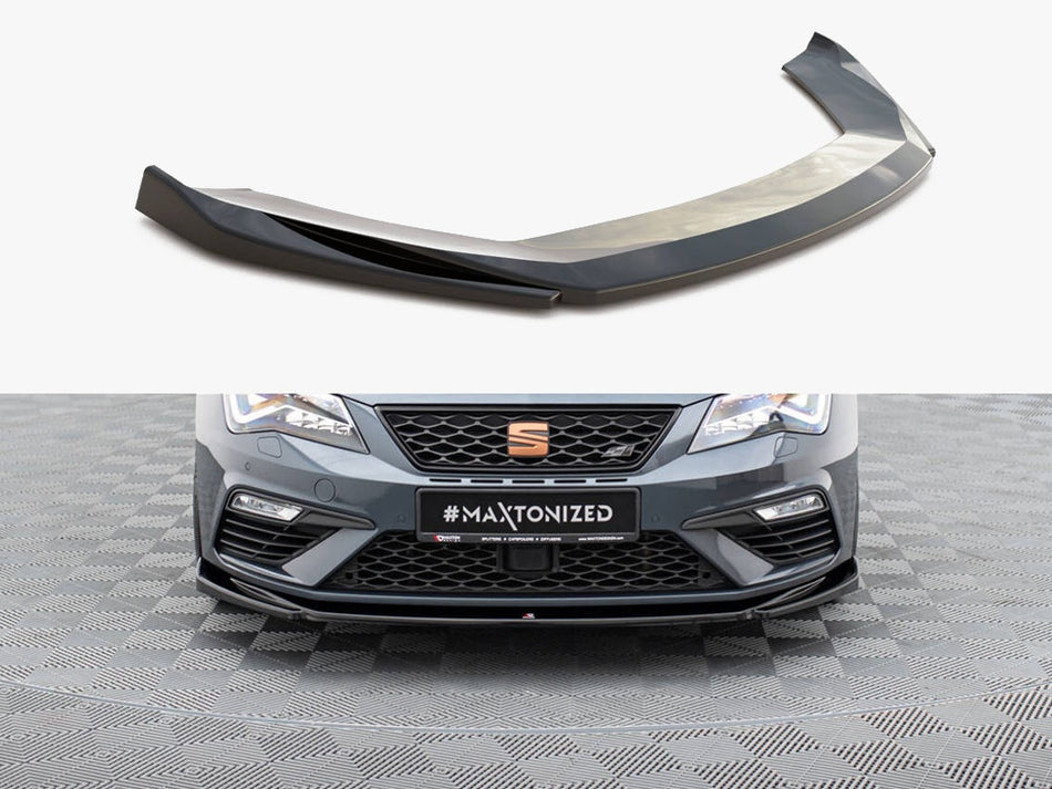 Maxton Front Splitter V.5 Seat Leon Cupra / FR Mk3 FL