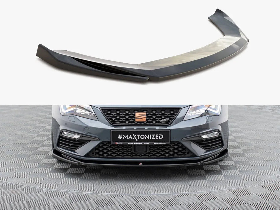 Maxton Front Splitter V.5 Seat Leon Cupra / FR Mk3 FL
