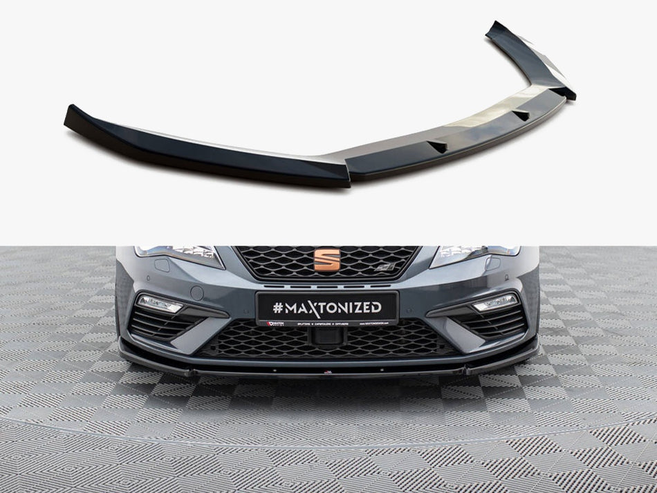 Maxton Front Splitter V.6 Seat Leon Cupra / FR Mk3 FL