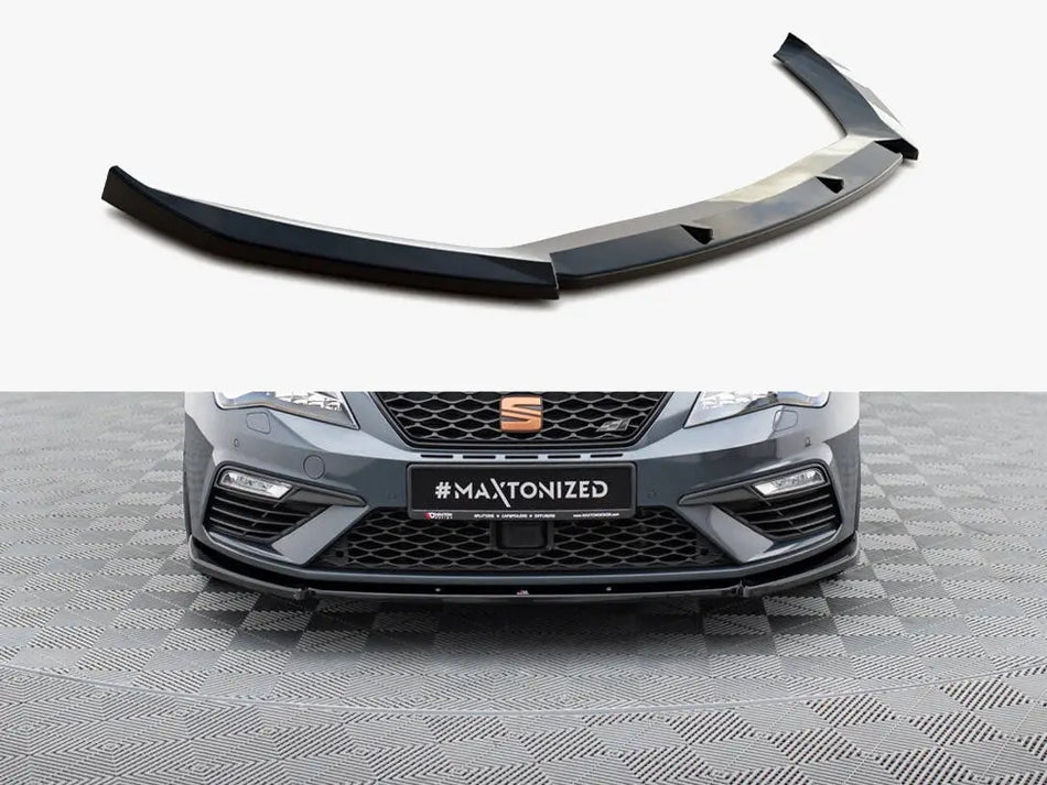 Maxton Front Splitter V.6 Seat Leon Cupra / FR Mk3 FL