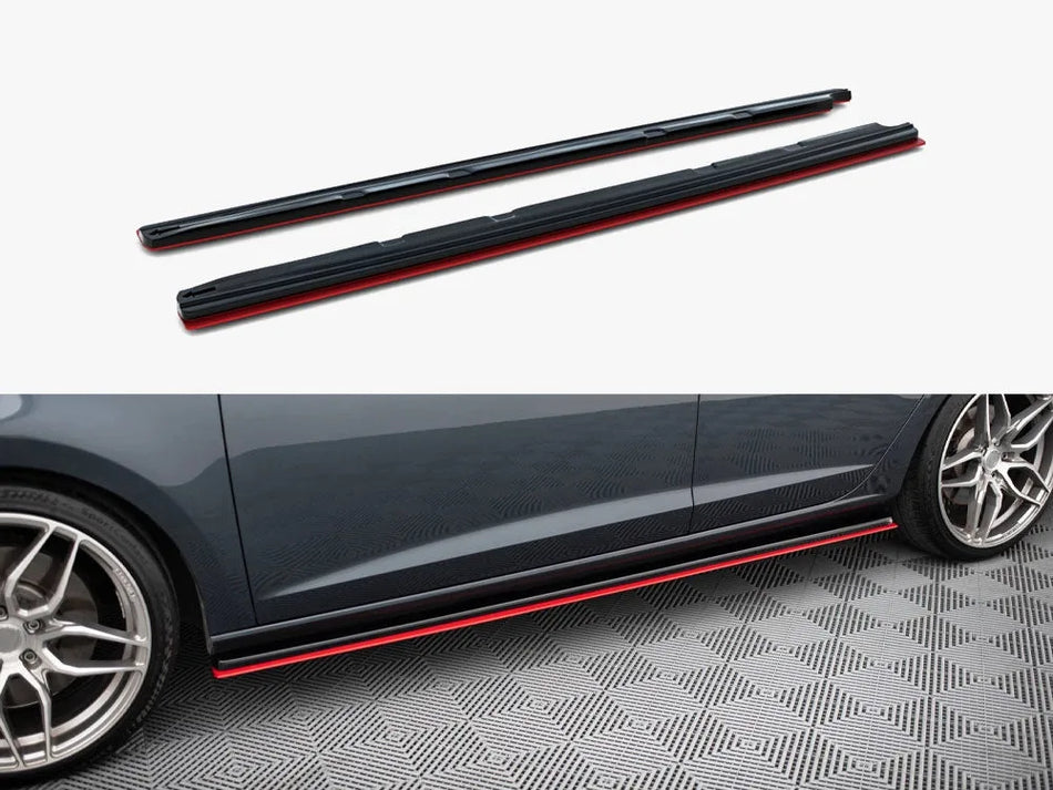 Maxton Side Skirts Diffusers V.3 Seat Leon Mk3 Cupra / FR Facelift