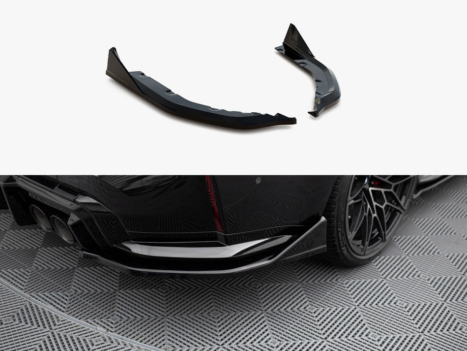 Maxton Rear Side Splitters V.6 CSL Look (For rear valance v.1) BMW M3 G80
