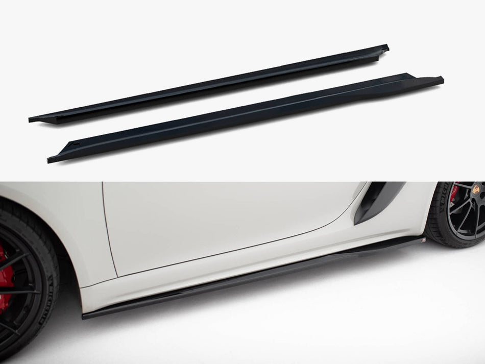 Maxton Side Skirt Diffusers V.1 Porsche 718 Cayman GTS 982c / 718 Boxster GTS 982