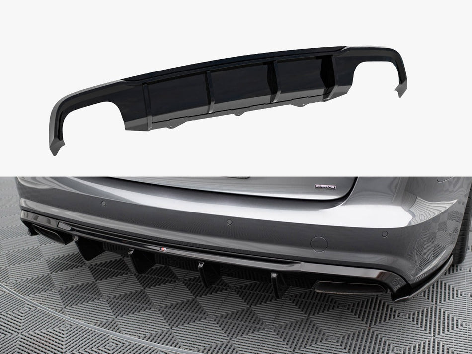 Maxton Rear Valance V.2 Audi A6 / A6 C7 S-Line / S6 C7 Facelift