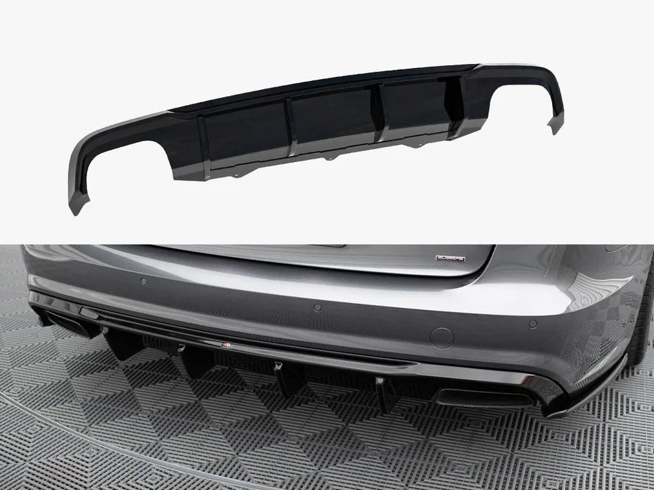 Maxton Rear Valance V.2 Audi A6 / A6 C7 S-Line / S6 C7 Facelift