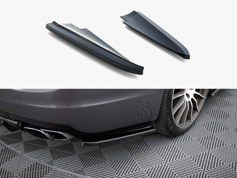 Maxton Rear Side Splitters Maserati Quattroporte Mk6 - Carbon Look