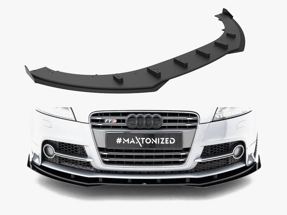 Maxton Street PRO Front Splitter + Flaps Audi TT S / TT S-Line 8J Facelift