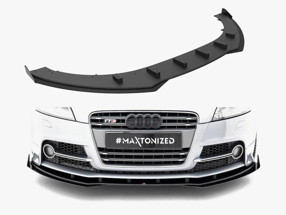 Maxton Street PRO Front Splitter + Flaps Audi TT S / TT S-Line 8J Facelift