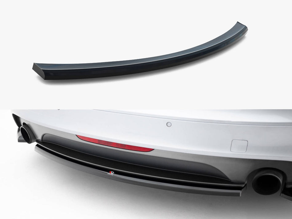 Maxton Central Rear Splitter Audi TT S-Line 8J Facelift