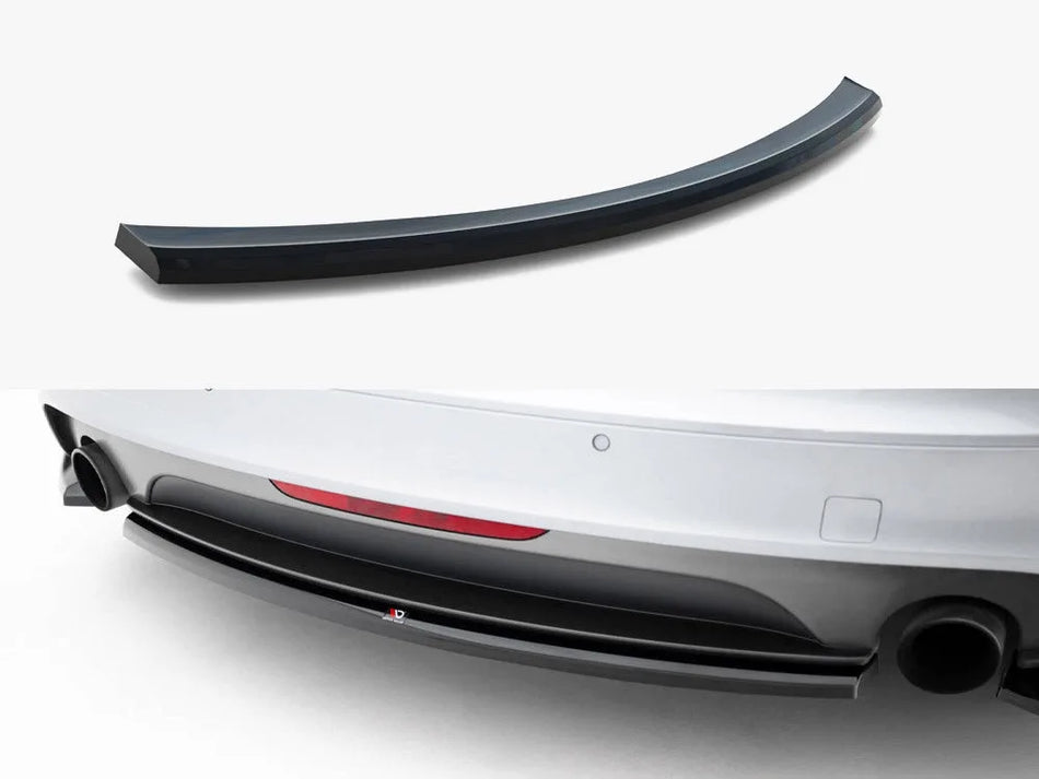Maxton Central Rear Splitter Audi TT S-Line 8J Facelift
