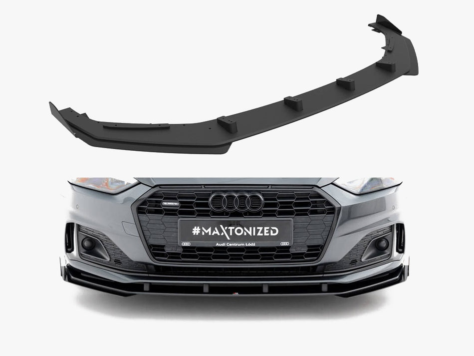 Maxton Street PRO Front Splitter + Flaps Audi A5 F5 Facelift
