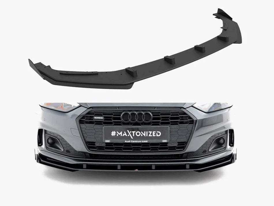 Maxton Street PRO Front Splitter + Flaps Audi A5 F5 Facelift