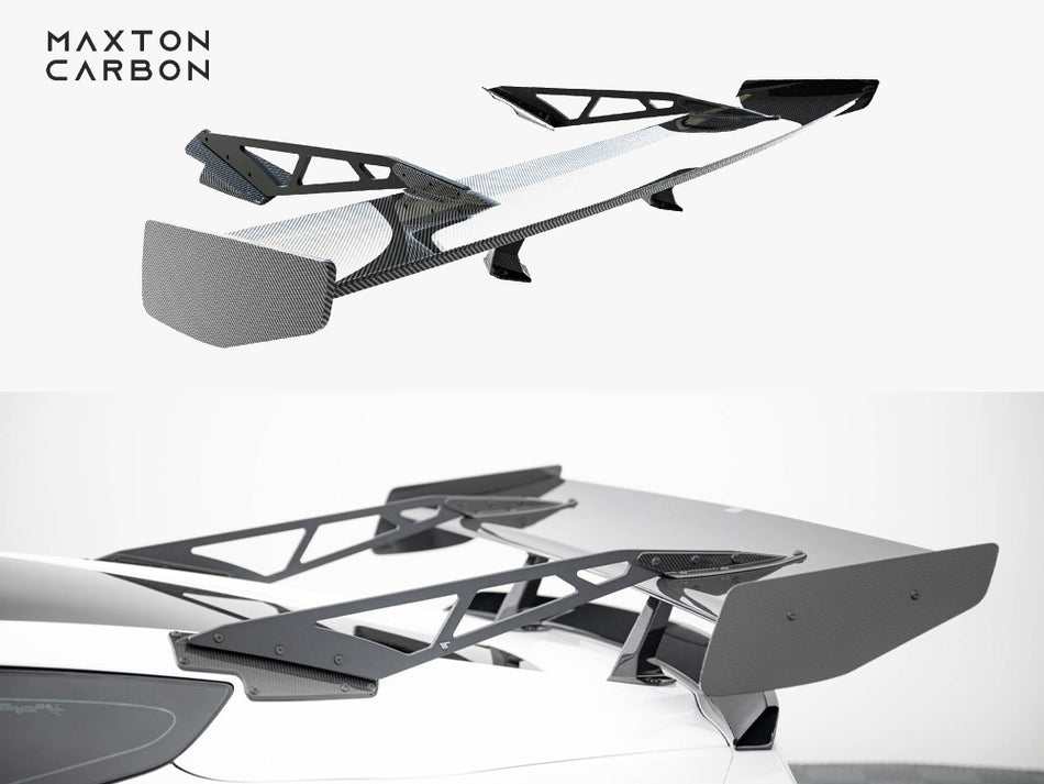 Maxton Carbon Spoiler With Upper Swan Mounting Chevrolet Corvette Stingray / Grand Sport C7