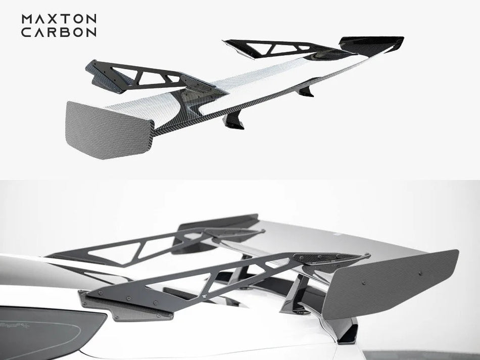 Maxton Carbon Spoiler With Upper Swan Mounting Chevrolet Corvette Stingray / Grand Sport C7