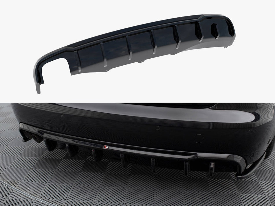 Maxton Rear Valance Audi A4 B8 (Single side dual exhaust version)