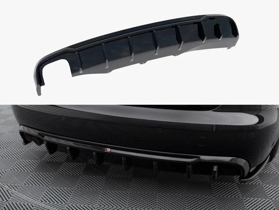Maxton Rear Valance Audi A4 B8 (Single side dual exhaust version)