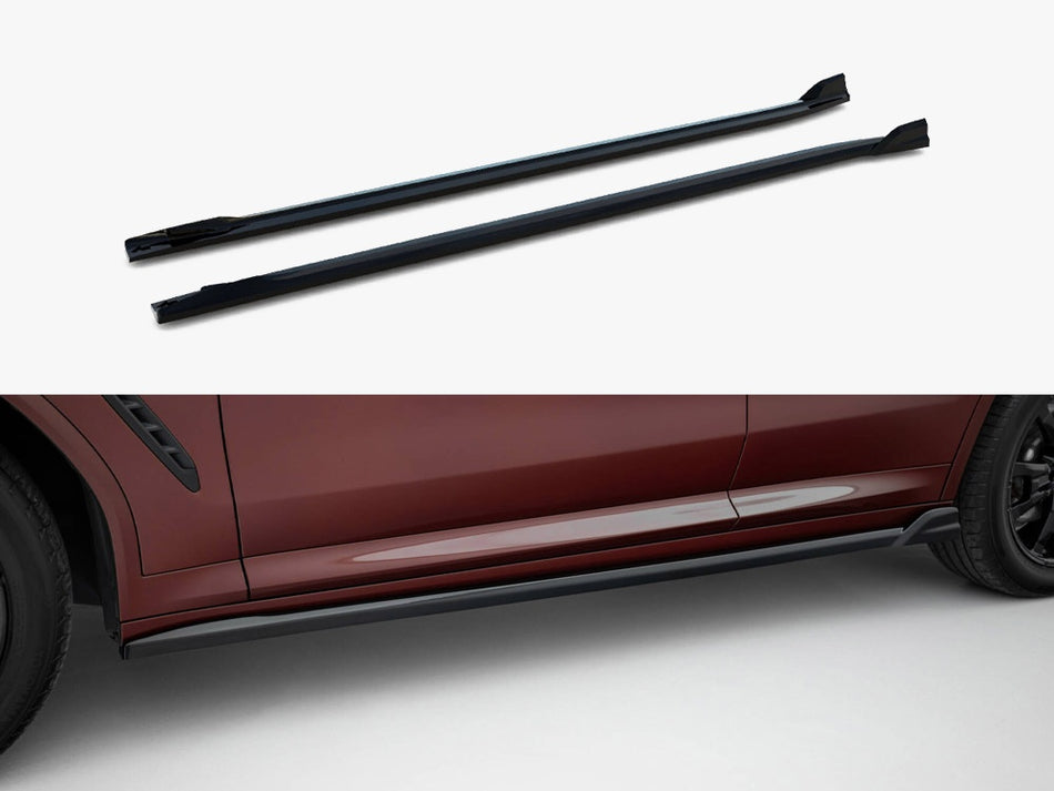 Maxton Side Skirts Diffusers BMW iX3 M-Pack G08 Facelift