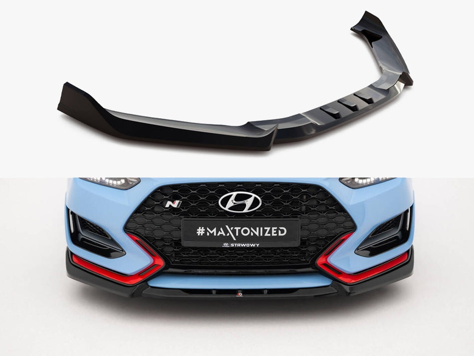 Maxton Front Splitter V.2 Hyundai Veloster N Mk2