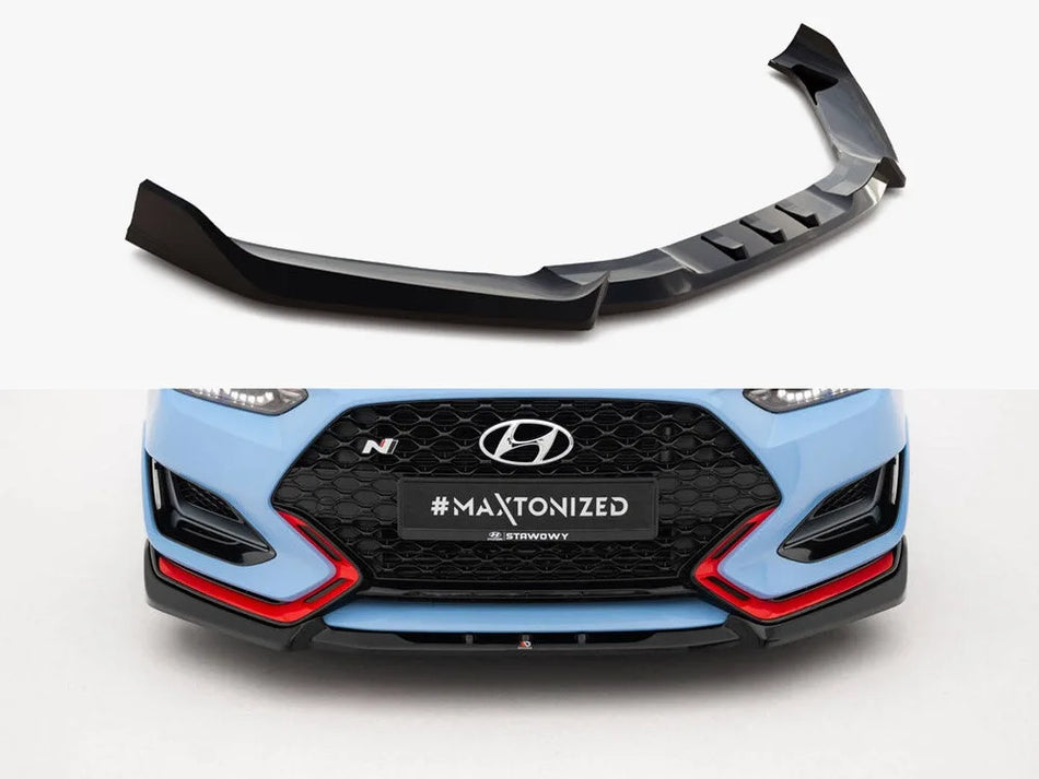 Maxton Front Splitter V.2 Hyundai Veloster N Mk2