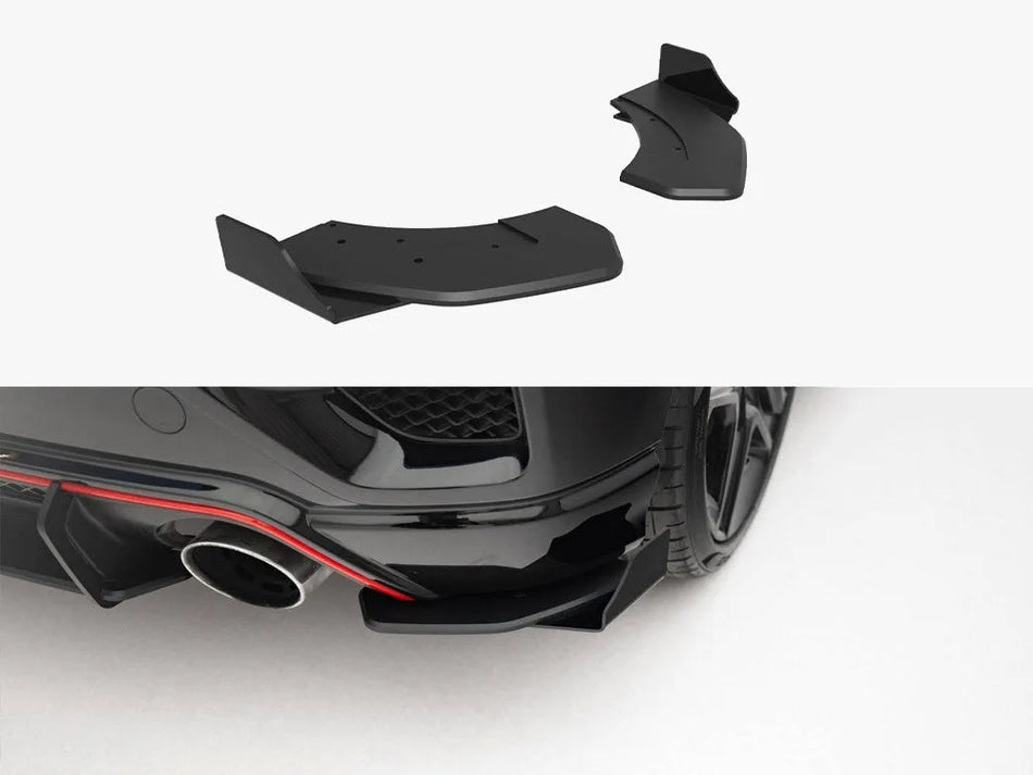 Maxton Street Pro Rear Side Splitters + Flaps Hyundai Veloster N Mk2